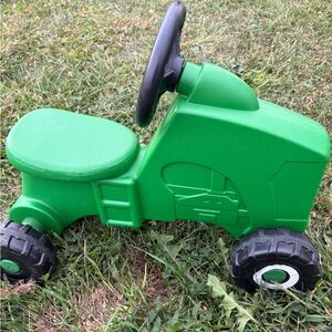 Green Ride-On Tractor Toy